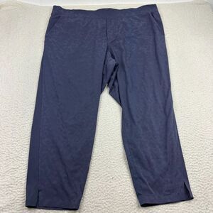 Athleta Brooklyn Textured Ankle Pants Women's 22 Animal‎ Print Medieval Violet
